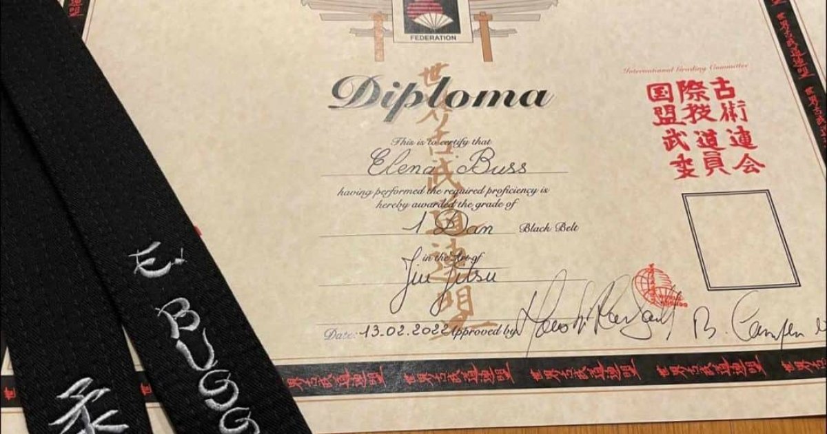 Prüfung zum 1.Dan Jiu-Jitsu bestanden!