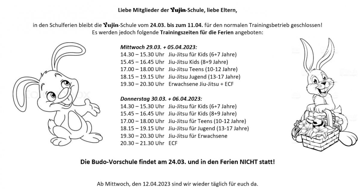 Training in den Osterferien